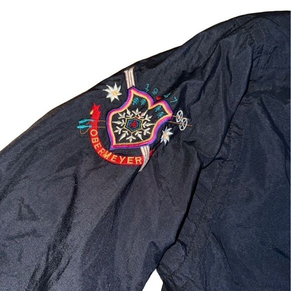 Obermeyer Vintage Women's Black Ski Jacket Embroidered Puffer Jacket - Small - Picture 5 of 9